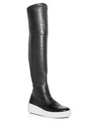 Robert Clergerie Women's Tinatua Leather Platform Over-the-knee Boots