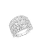Bloomingdale's Diamond Multirow Statement Ring In 14k White Gold, 3.0 Ct. T.w. - 100% Exclusive