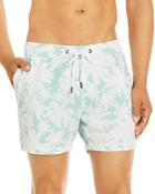 Onia Charles Sea Breeze Nylon Blend Printed Regular Fit Swim Trunks