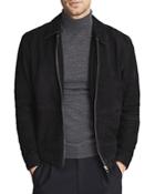 Reiss Mercury Suede Full Zip Jacket