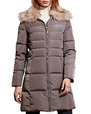 Lauren Ralph Lauren Faux Fur-trim Quilted Puffer Coat