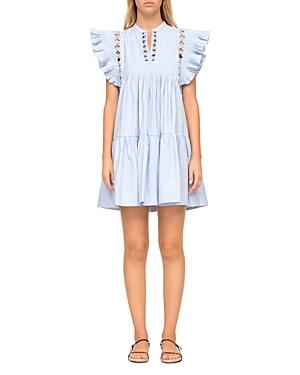 Sea Phoebe Cotton Flutter Sleeve Dress