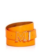 Mcm Claus M Reversible Leather Belt