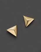Zoe Chicco 14k Yellow Gold Triangle Pyramid Stud Earrings