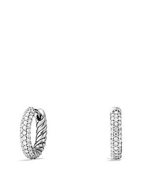 David Yurman Petite Pave Earrings With Diamonds