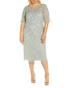 Adrianna Papell Plus Embellished Cocktail Dress