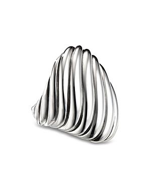 David Yurman Sterling Silver Cable Wave Ring