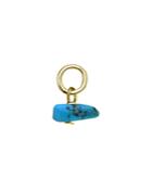 Aqua Turquoise Chip Charm In Sterling Silver Or 18k Gold-plated Sterling Silver - 100% Exclusive