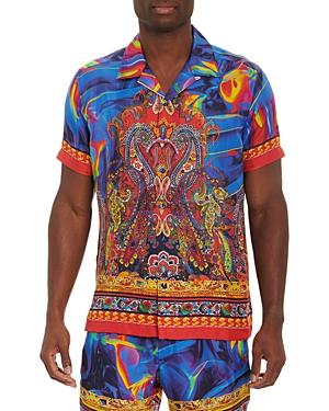 Robert Graham Colorful Dreams Limited Edition Silk Printed Classic Fit Button Down Camp Shirt