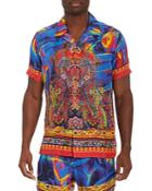 Robert Graham Colorful Dreams Limited Edition Silk Printed Classic Fit Button Down Camp Shirt