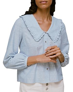 Whistles Striped Spotted Blouse