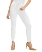 Good American Good Petite Skinny Raw Edge Jeans