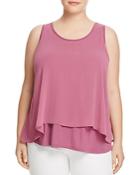 B Collection By Bobeau Curvy Sydney Double Layer Top