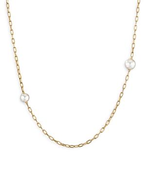 David Yurman 18k Yellow Gold Madison Cultured Freshwater Pearl Station Necklace, 36