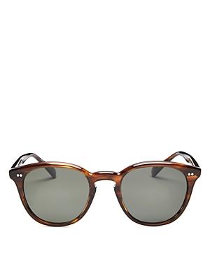 Oliver Peoples Unisex Desmon Polarized Round Sunglasses, 50mm