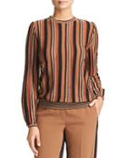 Marella Betel Lurex Striped Sweater