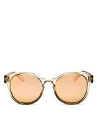 Le Specs Paramount Mirrored Round Sunglasses, 53mm