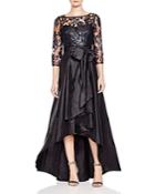 Adrianna Papell Lace High/low Gown