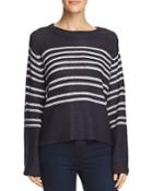 Aqua Bell Sleeve Striped Sweater - 100% Exclusive