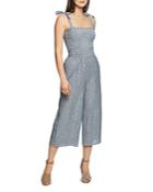 1.state Sleeveless Striped Cropped Jumpsuit