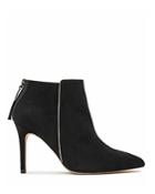 Reiss Breton Piped Pointed Toe High Heel Booties