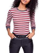 Free People Good On You Striped Thermal Top