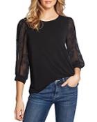 Cece By Cynthia Steffe Lace-sleeve Top