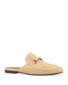 Gucci Men's Straw Princetown Slippers
