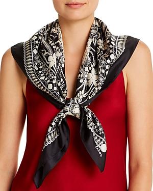Echo Gemstone Print Silk Square Scarf