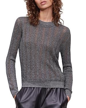 Gerard Darel Lilou Metallic Open Knit Sweater
