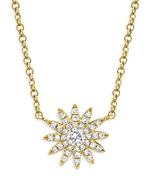 Moon & Meadow 14k Yellow Gold Diamond Starburst Pendant Necklace, 18 - 100% Exclusive