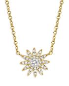 Moon & Meadow 14k Yellow Gold Diamond Starburst Pendant Necklace, 18 - 100% Exclusive