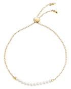 Nadri La Vie Nacre Pearl Slider Bracelet In 18k Gold Plated