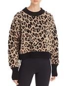 Moncler Leopard Sparkle Knit Sweater