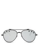 Givenchy Women's Embellished Brow Bar Aviator Sunglasses, 58mm