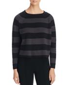 Eileen Fisher Petites Cropped Stripe Sweater