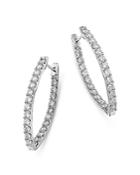Bloomingdale's Diamond Inside Out Earrings In 14k White Gold, 3.0 Ct. T.w. - 100% Exclusive
