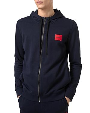 Hugo Logo Patch Zip Hoodie