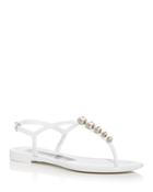 Sergio Rossi Women's Embellished Thong Sandals