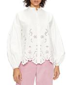 Ted Baker Eyelet Embroidered Blouse