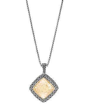John Hardy 18k Yellow Gold And Sterling Silver Classic Chain Heritage Pendant Necklace, 16