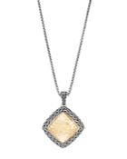 John Hardy 18k Yellow Gold And Sterling Silver Classic Chain Heritage Pendant Necklace, 16