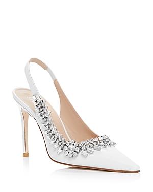 Stuart Weitzman Women's Promise Jeweled Slingback Pumps
