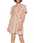 Bcbgeneration Riviera Striped Wrap Dress