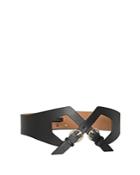 Bcbgmaxazria Women's Crossover Leather Waist Belt