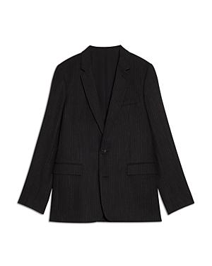 Ami Pinstripe Two Button Jacket