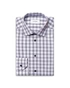 Eton Cotton Gingham Check Slim Fit Dress Shirt