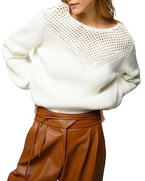 Pinko Circuito Mesh Yoke Sweater
