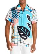 Boss Rhythm 3 Printed Regular Fit Button Down Camp Shirt