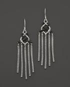 John Hardy Classic Chain Silver Lava Chandelier Earrings With Black Sapphire - Bloomingdale's Exclusive